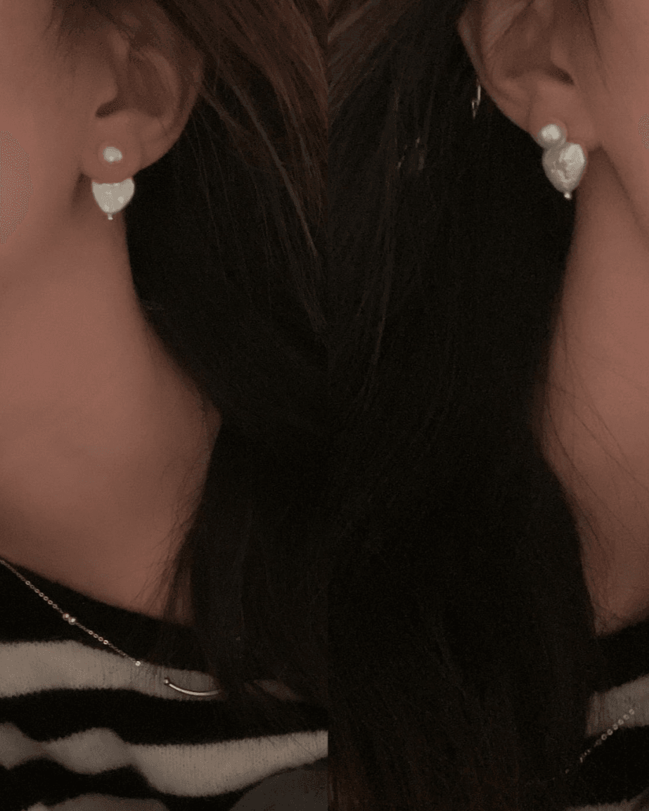 Heart & Glow Pearl Studs - SOLIS
