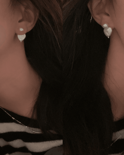 Heart & Glow Pearl Studs - SOLIS