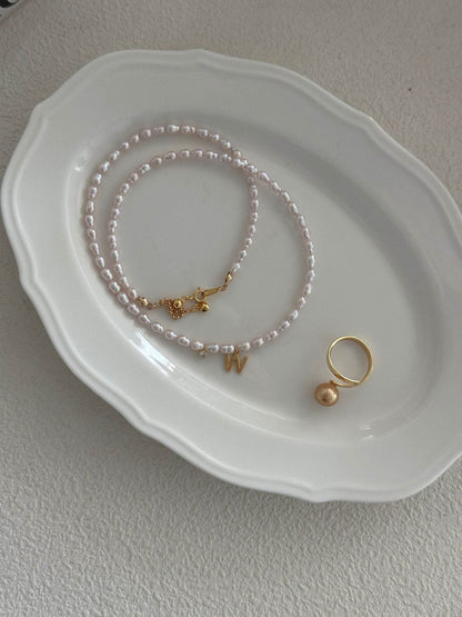 W-Shaped Mother-of-Pearl Pendant - SOLIS