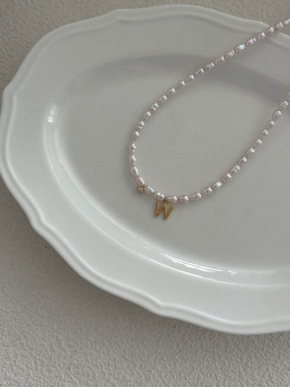 W-Shaped Mother-of-Pearl Pendant - SOLIS