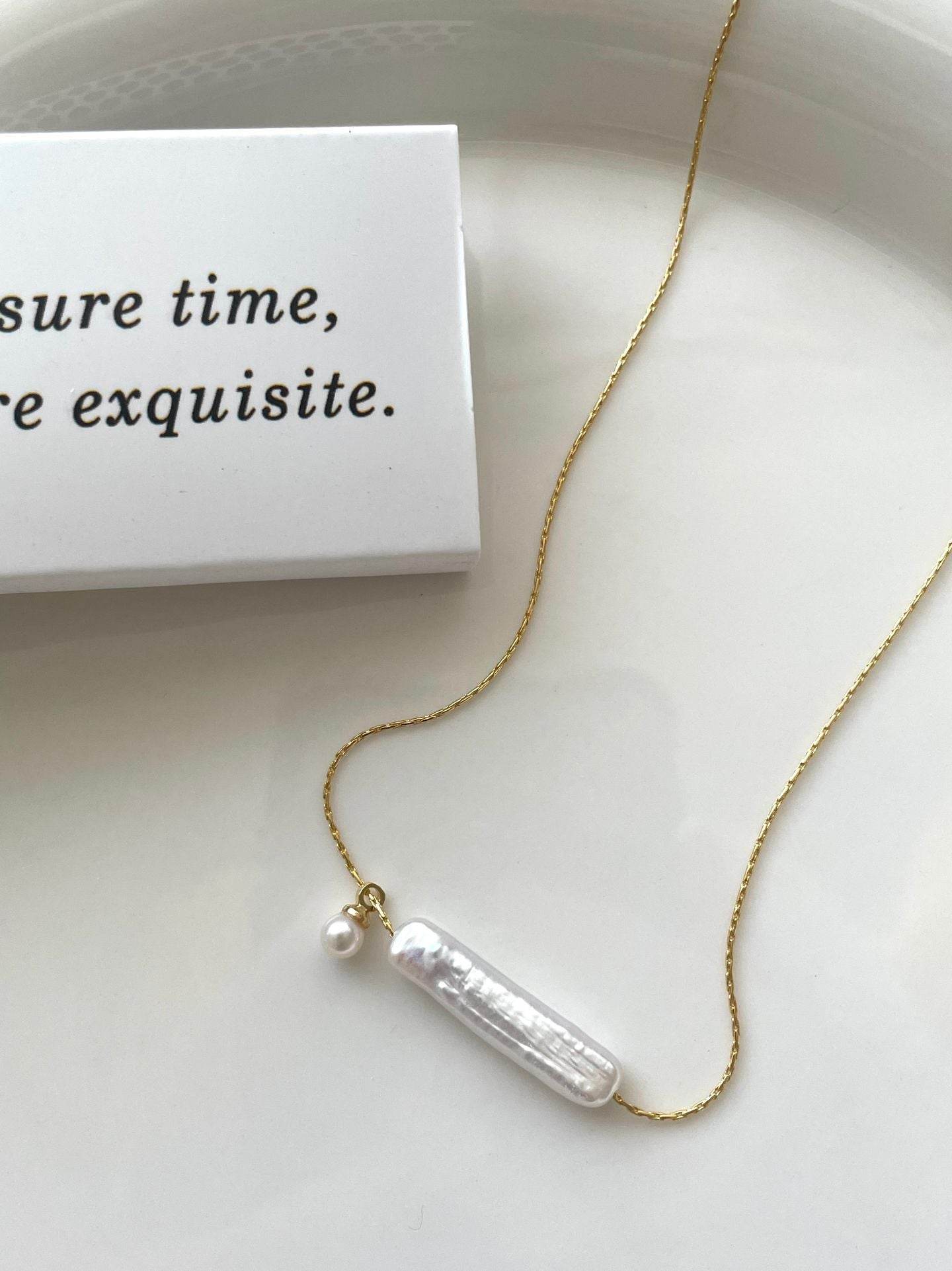 Whisper Drop Pearl Necklace - SOLIS