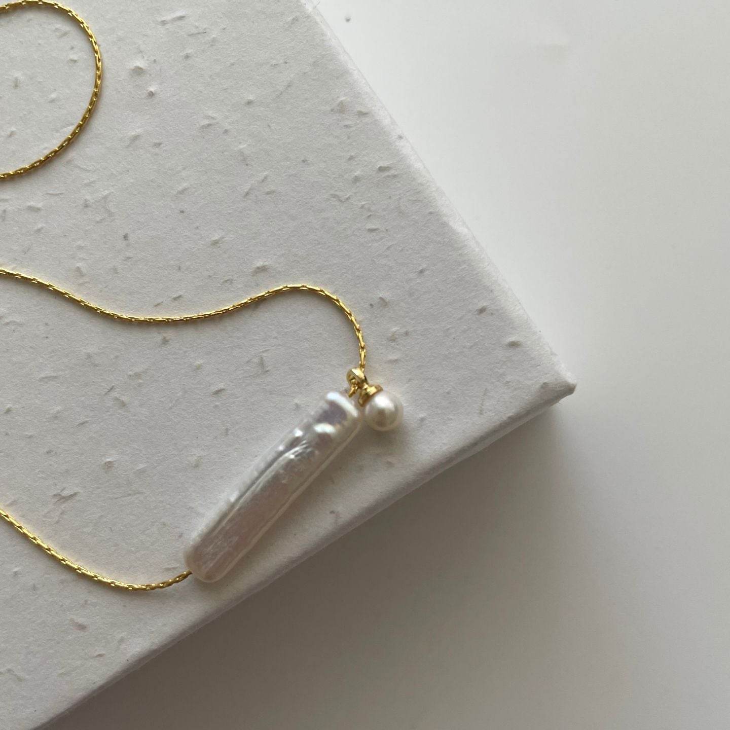 Whisper Drop Pearl Necklace - SOLIS