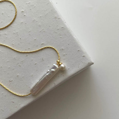 Whisper Drop Pearl Necklace - SOLIS