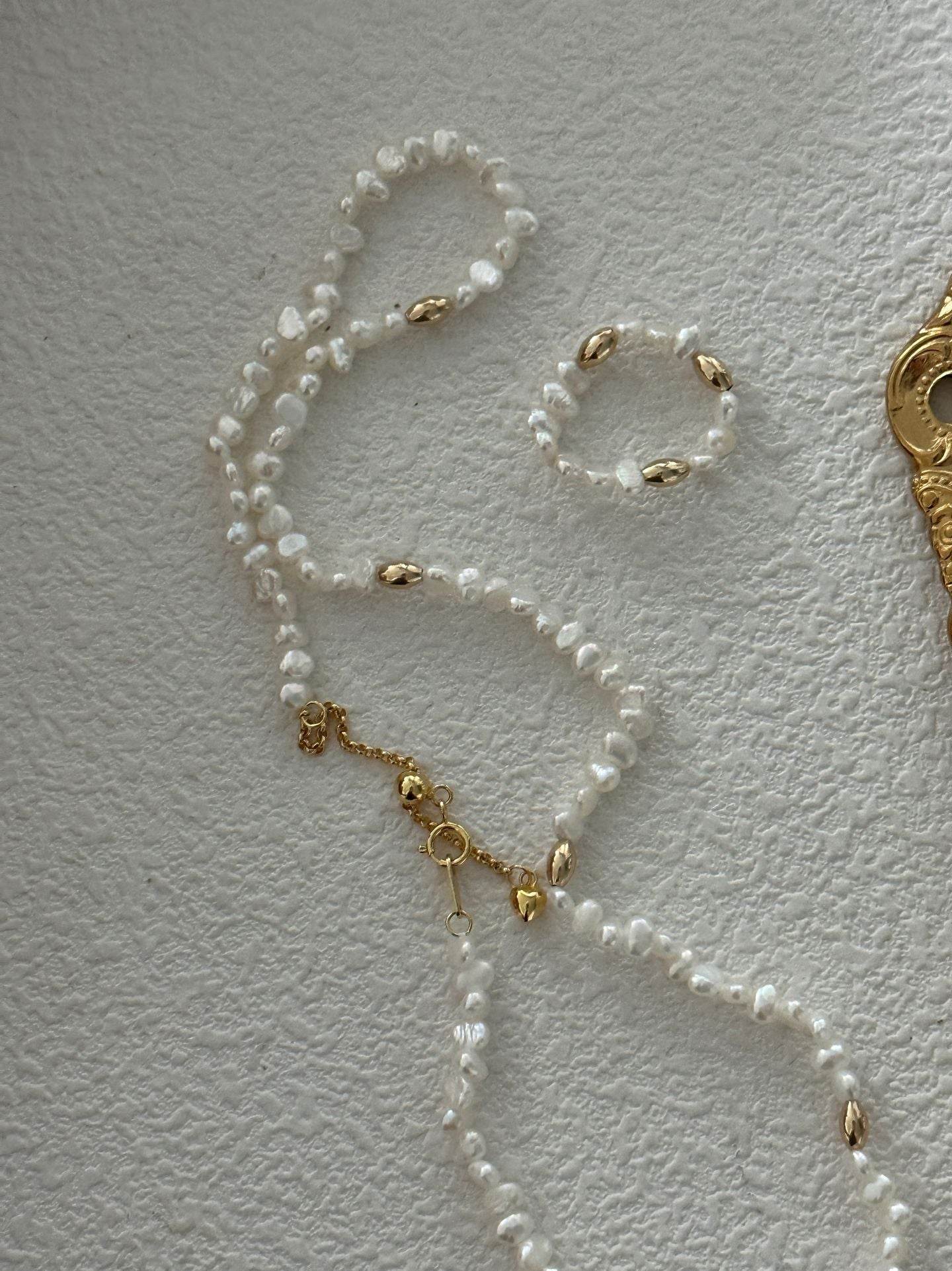 Mini Baroque Pearl Layering Necklace - SOLIS