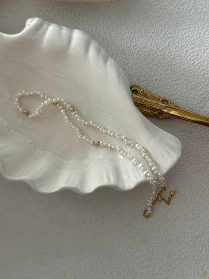 Mini Baroque Pearl Layering Necklace - SOLIS