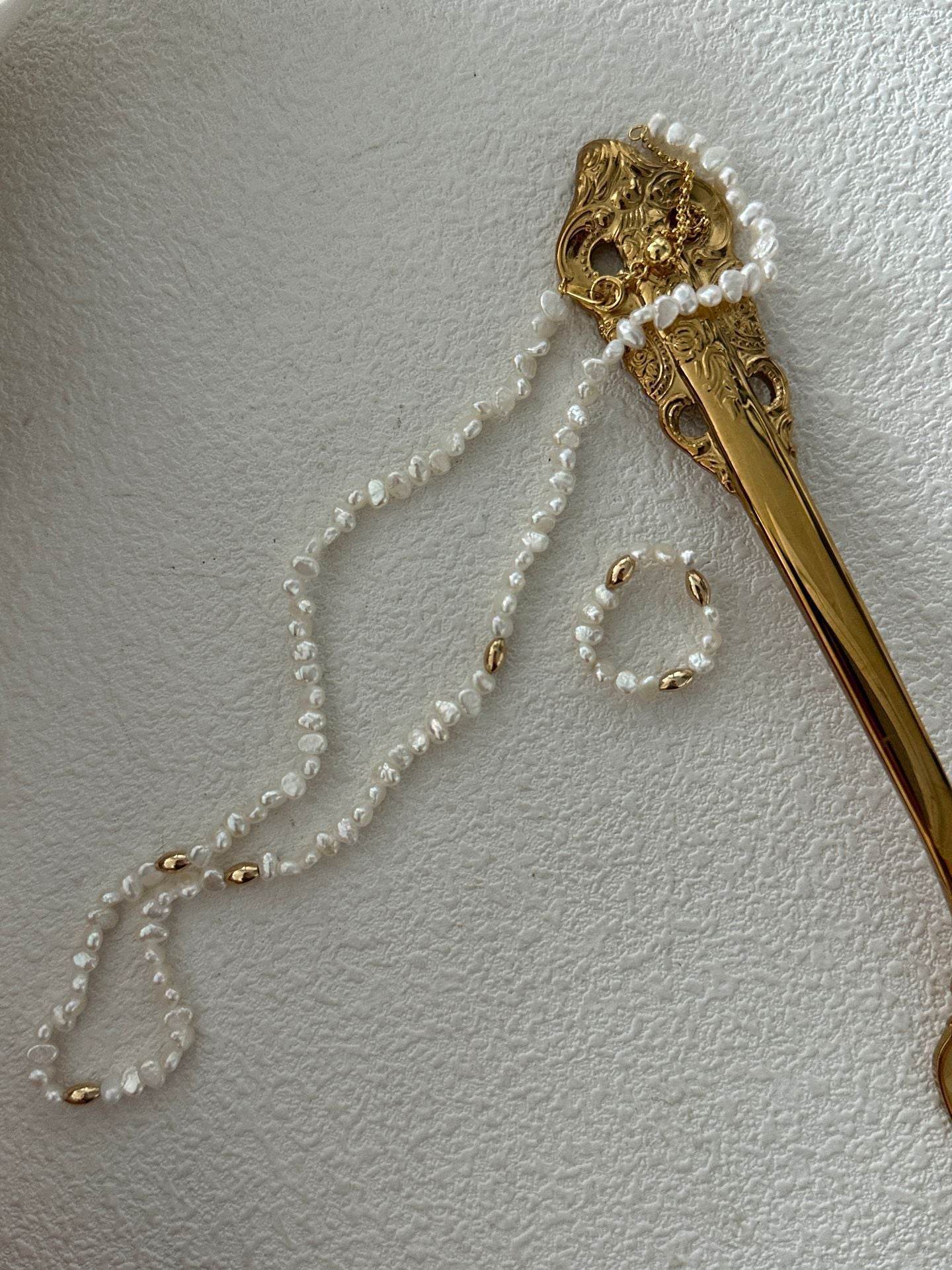 Mini Baroque Pearl Layering Necklace - SOLIS