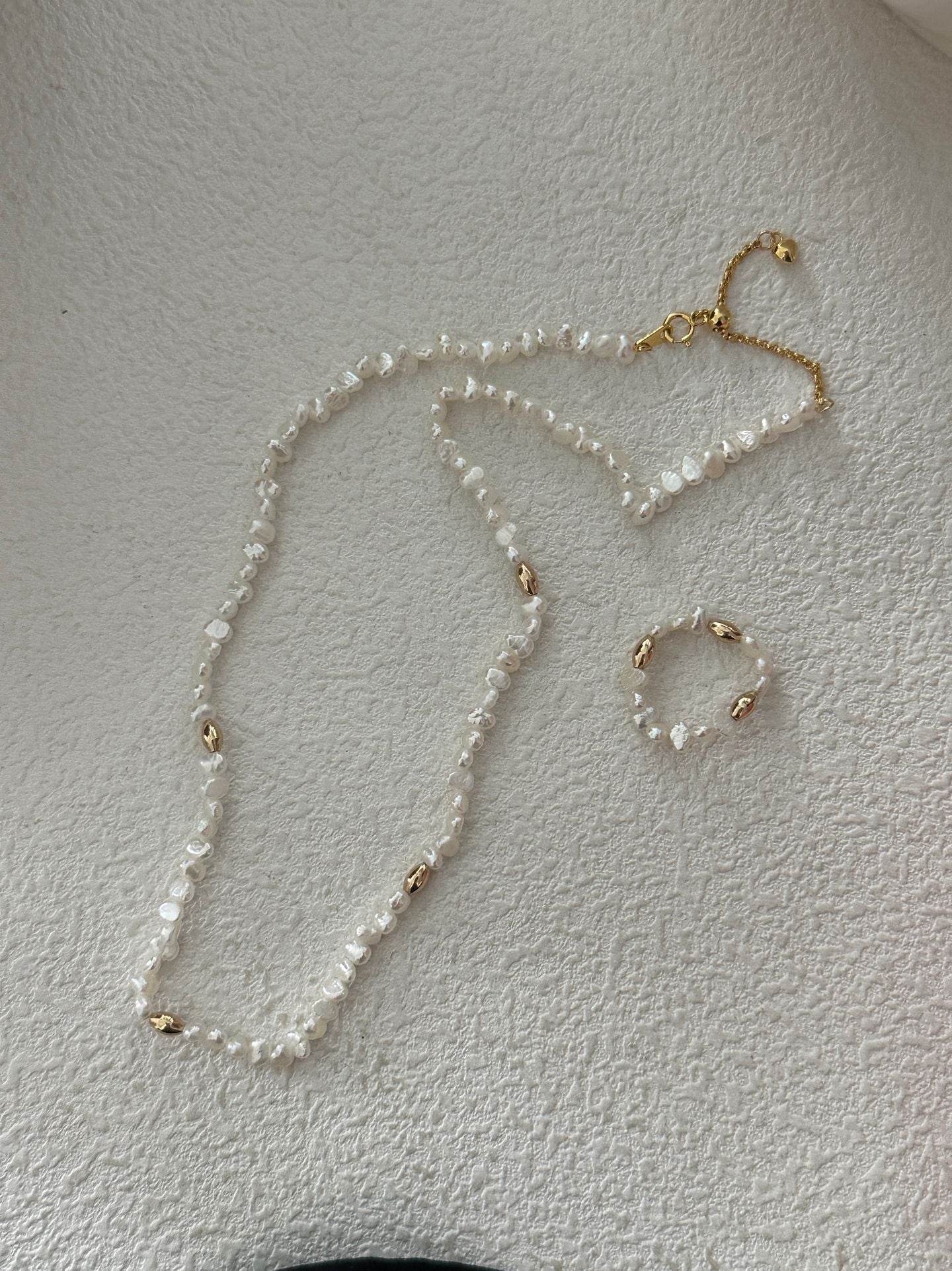 Mini Baroque Pearl Layering Necklace - SOLIS