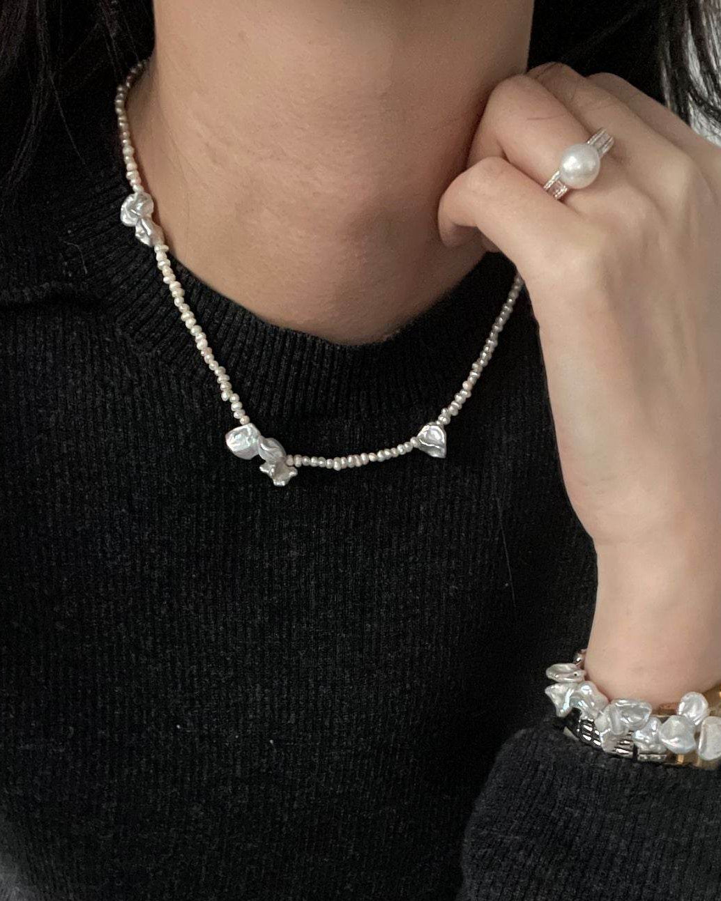 Petal Baroque Pearl Necklace - SOLIS