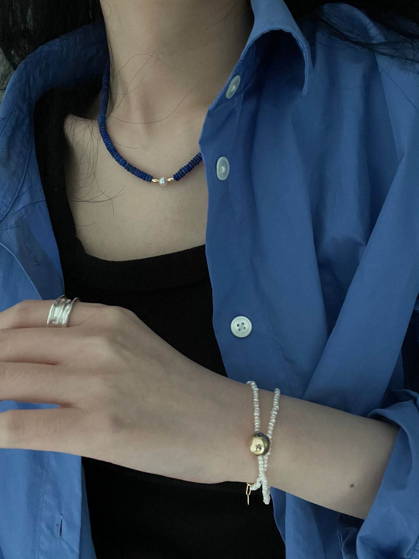 Deep Blue Talisman Necklace - SOLIS