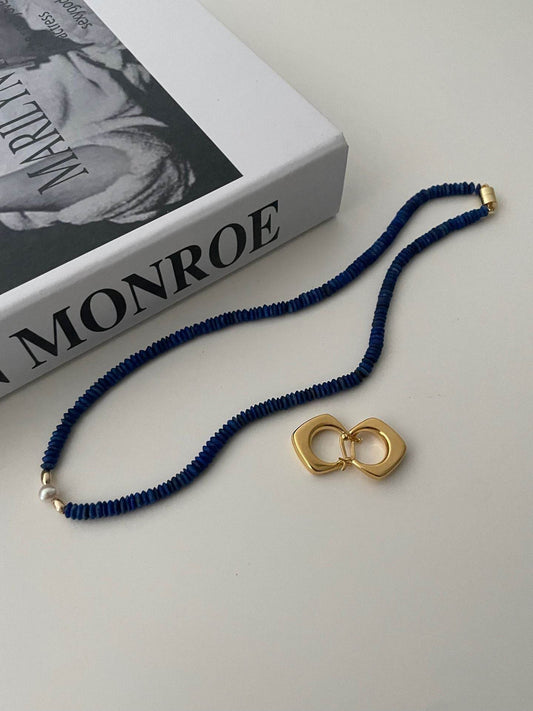 Deep Blue Talisman Necklace - SOLIS