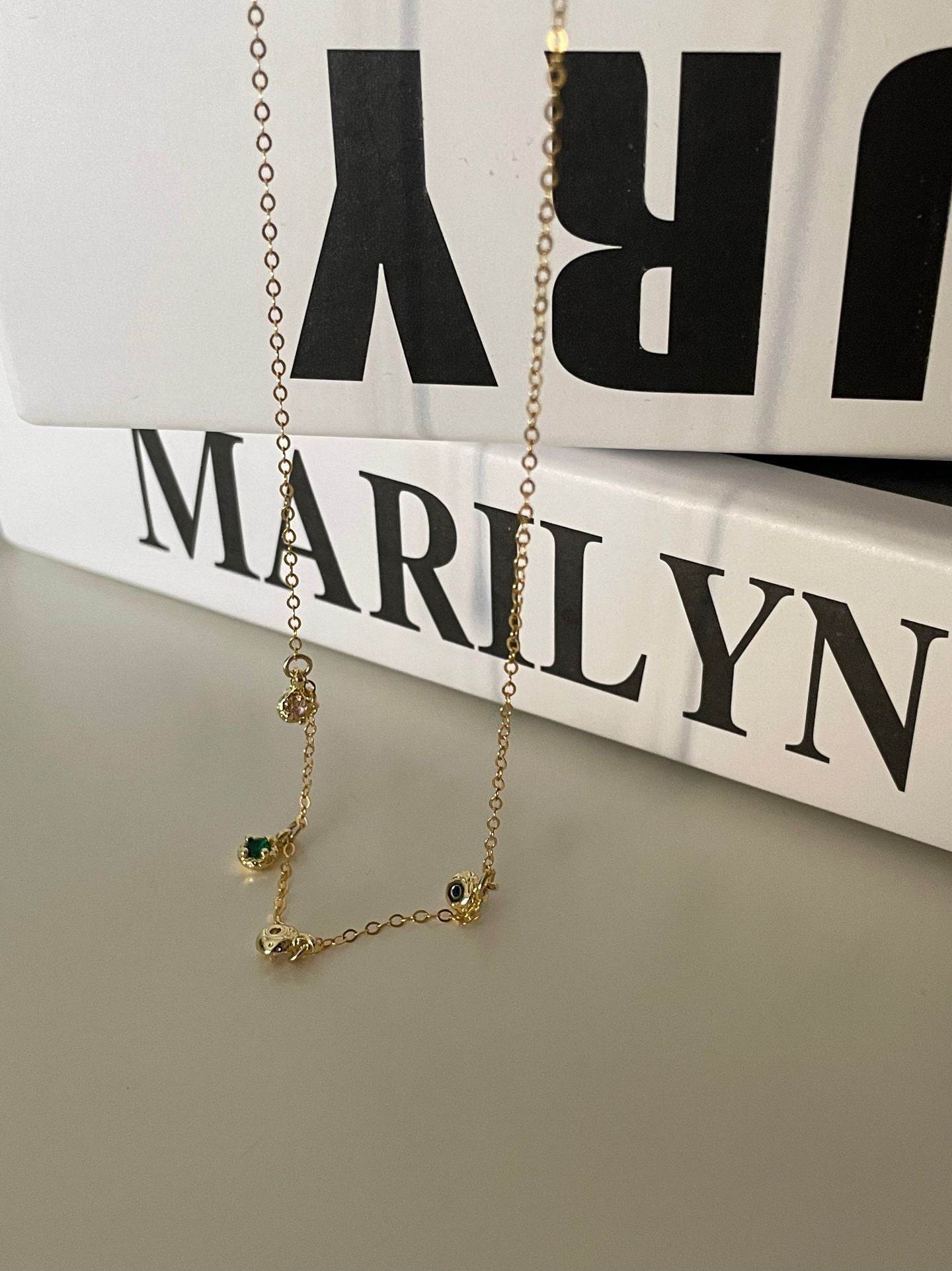 Mini Sparkle Pendant Necklace – 14K Gold-Filled Chain - SOLIS