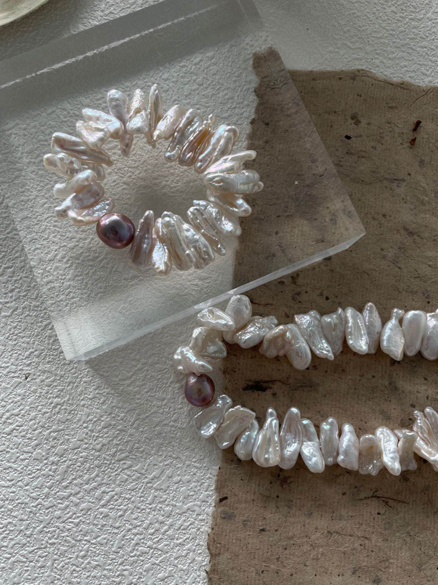 Sunburst Set – Baroque Pearl Necklace & Bracelet Duo - SOLIS