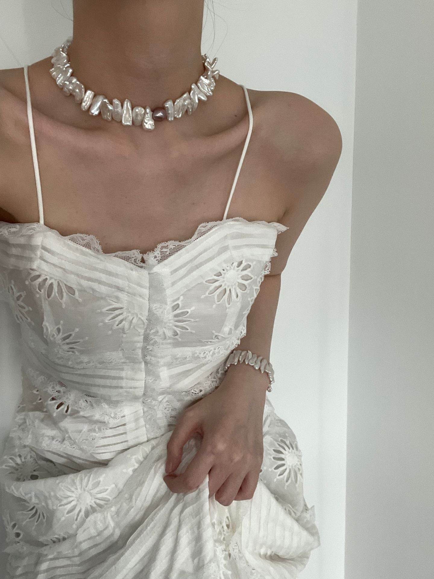 Sunburst Set – Baroque Pearl Necklace & Bracelet Duo - SOLIS