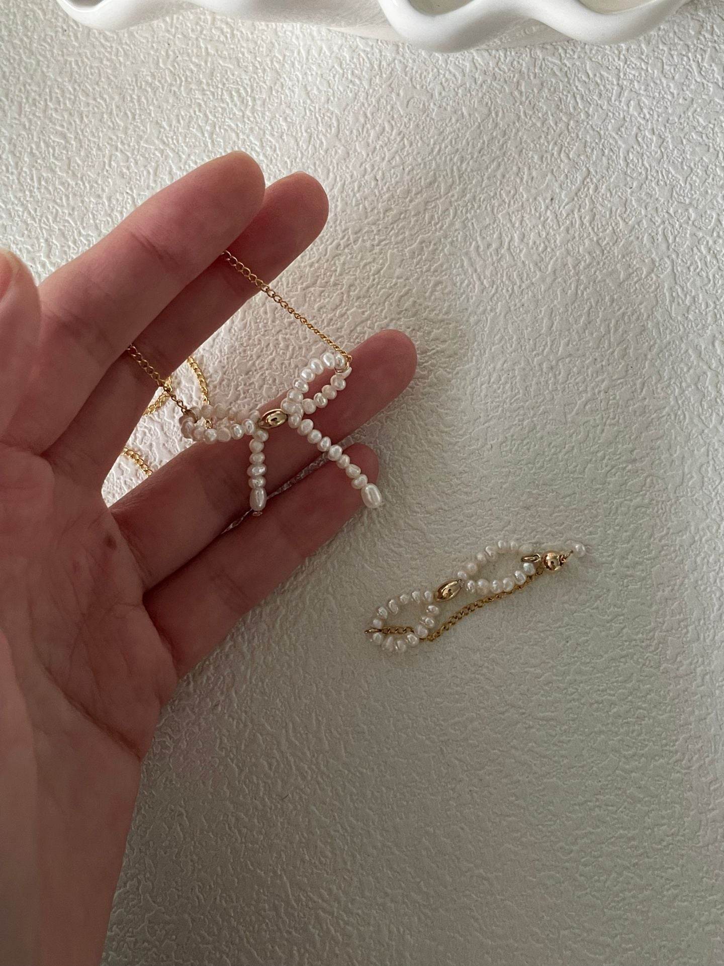 Pearl Bow Choker - SOLIS