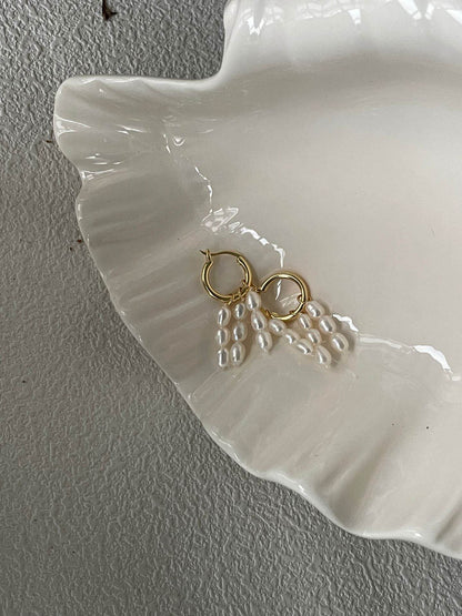 Triple Drop Pearl Earrings - SOLIS