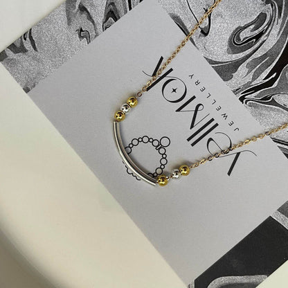 Smiley Curve Necklace - SOLIS