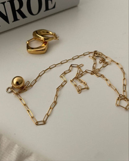 Golden Orb Necklace - SOLIS