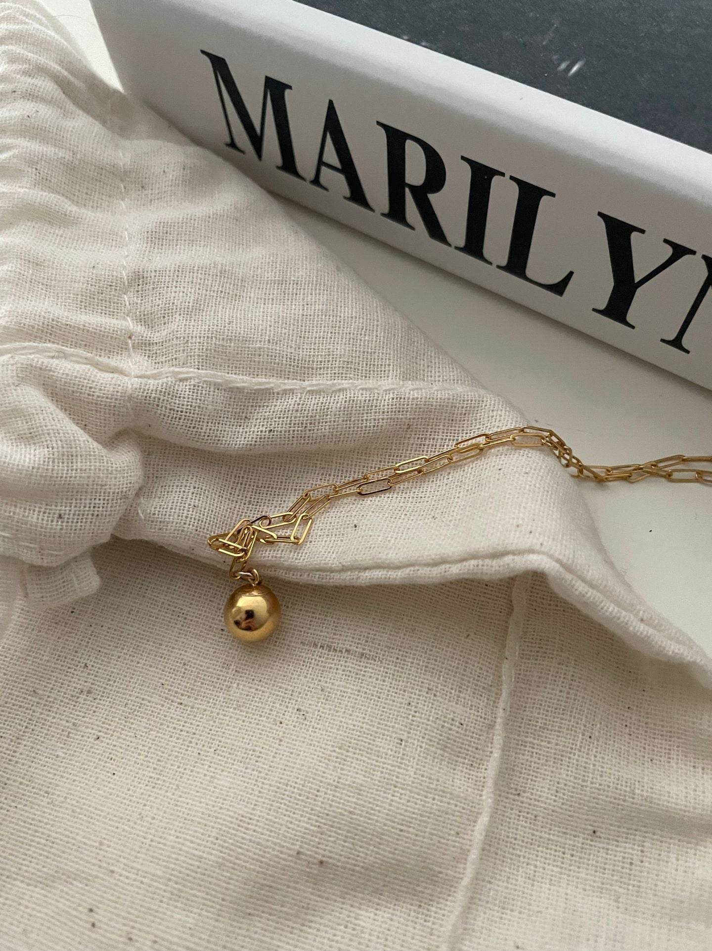 Golden Orb Necklace - SOLIS