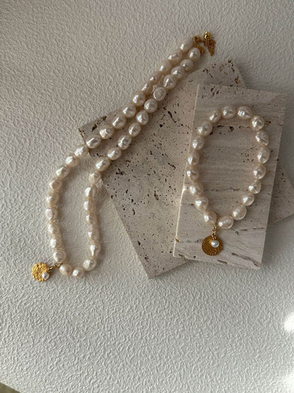 Gardener Pearl Set (Necklace + Bracelet) - SOLIS