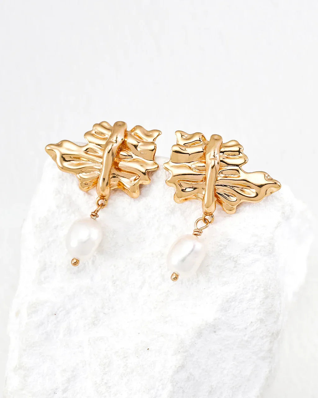 Vintage-Inspired Sterling Silver Pearl Drop Earrings - SOLIS MOOD