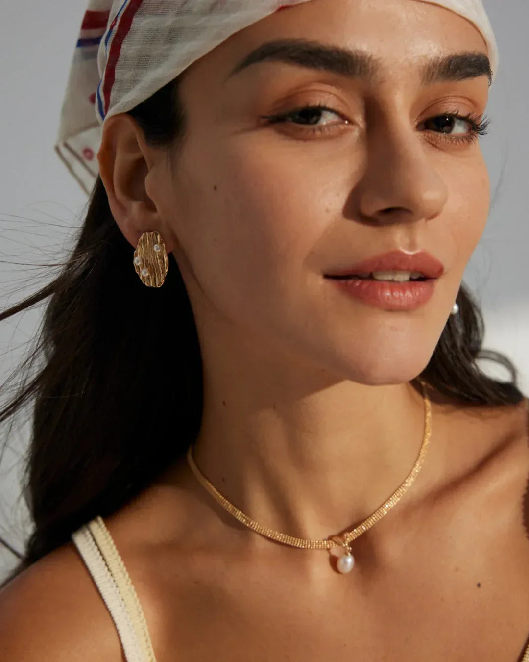 Vintage Gold Pearl Choker – 18K Gold Vermeil on 925 Silver - SOLIS MOOD