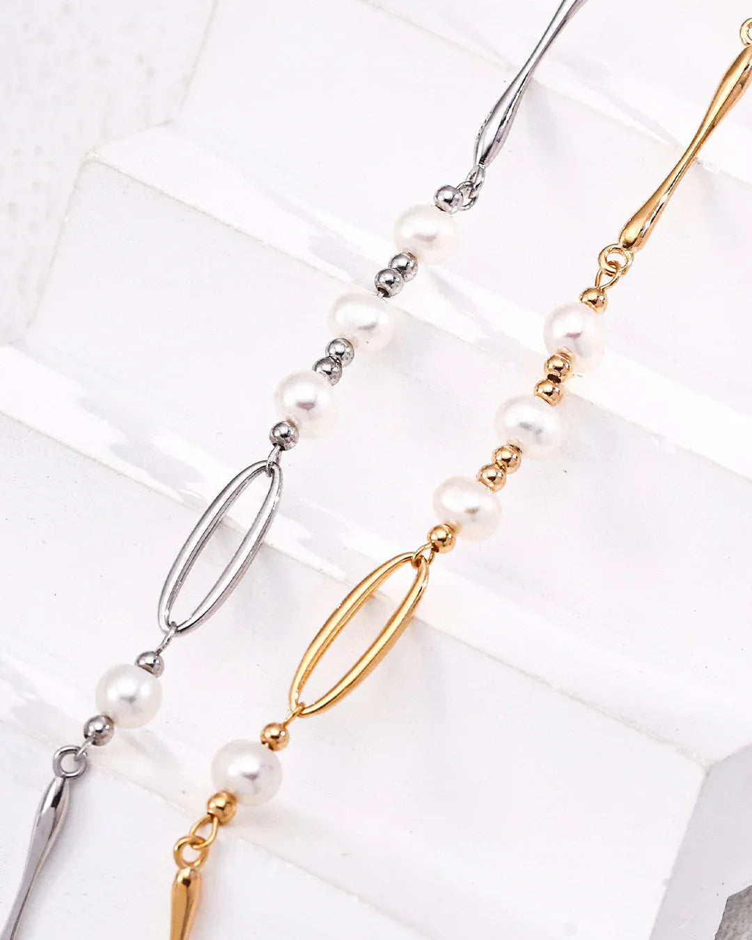 Freshwater Pearl Chain Necklace – 18K Gold Vermeil - SOLIS MOOD