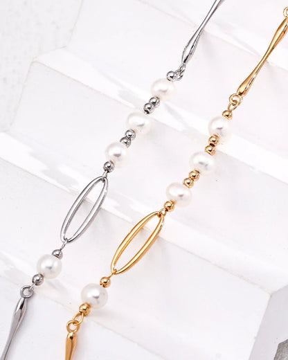 Freshwater Pearl Chain Necklace – 18K Gold Vermeil - SOLIS MOOD
