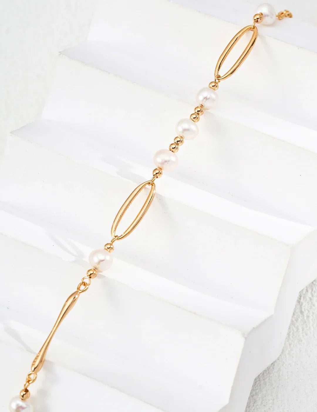 Freshwater Pearl Chain Necklace – 18K Gold Vermeil - SOLIS MOOD