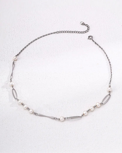 Freshwater Pearl Chain Necklace – 18K Gold Vermeil - SOLIS MOOD