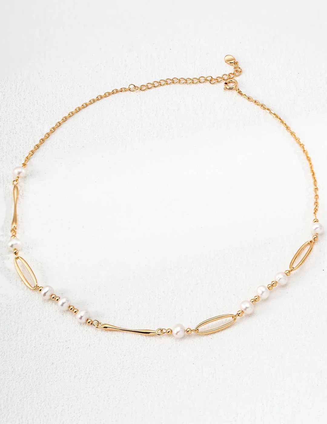 Freshwater Pearl Chain Necklace – 18K Gold Vermeil - SOLIS MOOD