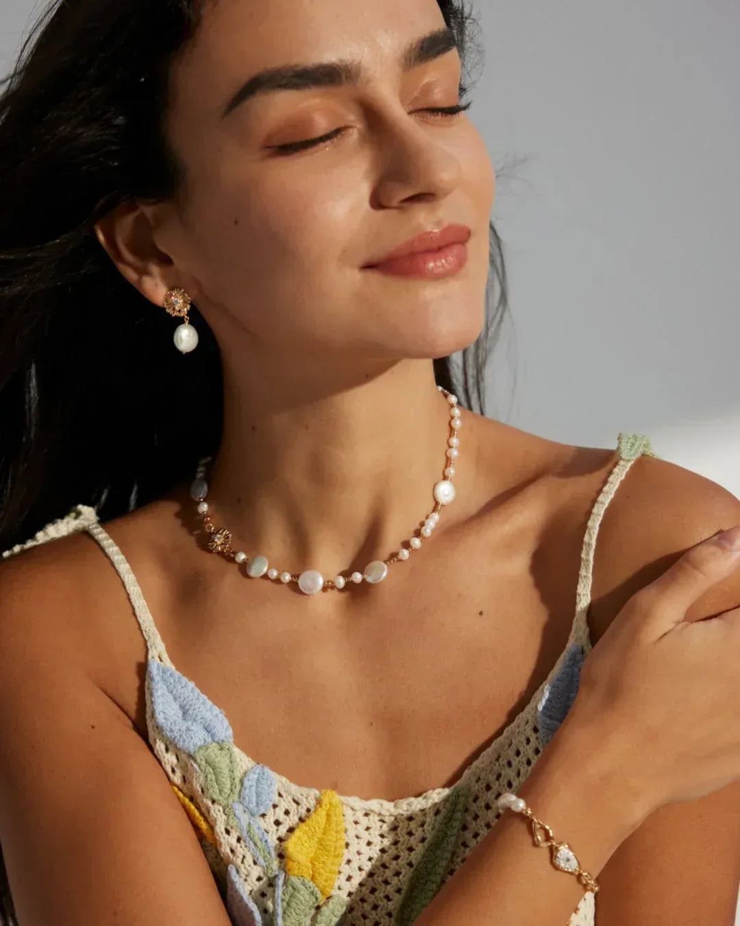 Vintage Gold Pearl Drop Earrings – 925 Silver - SOLIS MOOD