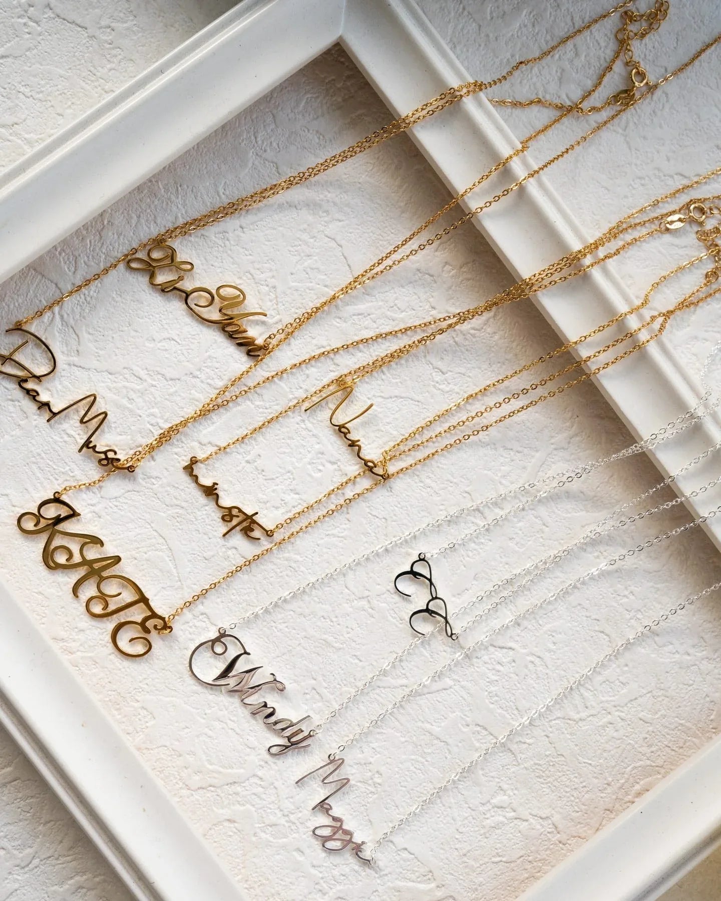 Minimal Custom Name Necklace – 18K Gold Vermeil on 925 Silver - SOLIS MOOD