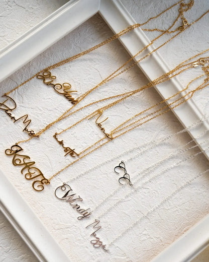 Minimal Custom Name Necklace – 18K Gold Vermeil on 925 Silver - SOLIS MOOD