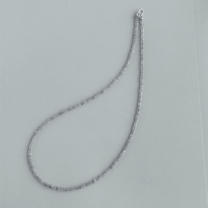 Gray Moonstone Choker Necklace – Minimalist 925 Silver Jewelry for Quiet Luxury - SOLIS