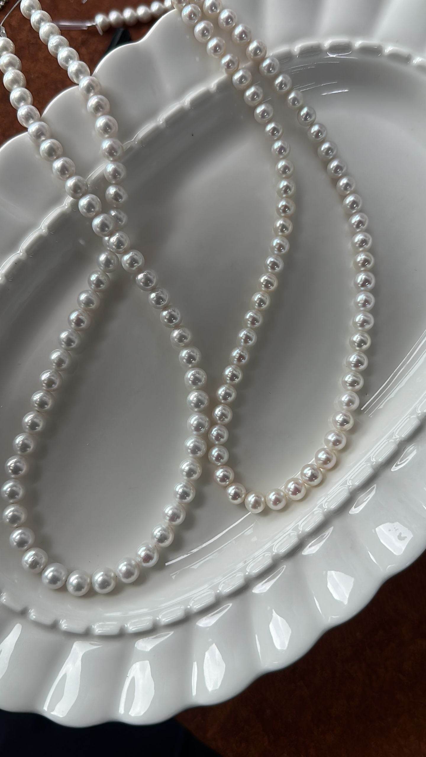 Private Treasures ·7D White Pearl Necklace (7–8mm) - SOLIS