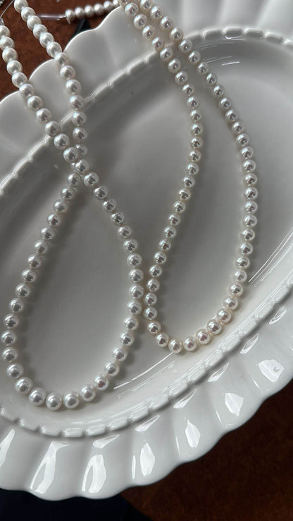 Private Treasures ·7D White Pearl Necklace (7–8mm) - SOLIS