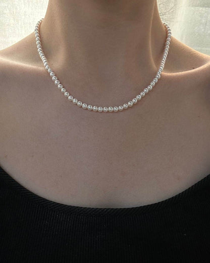 Private Treasures · Near-Round High-Luster “Steel Luster” Pearl Necklace - SOLIS