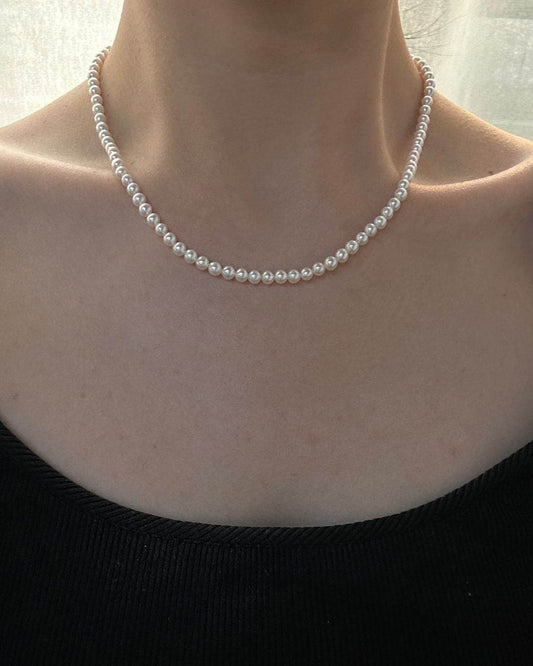 Private Treasures · Near-Round High-Luster “Steel Luster” Pearl Necklace - SOLIS