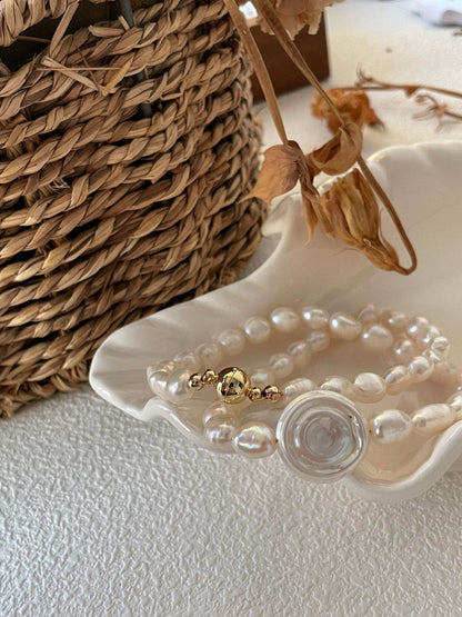 Roman Holiday Cameo Pearl Necklace – 14K Gold Filled - SOLIS