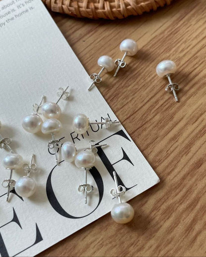 Classic Pearl Studs – Your Everyday Essential - SOLIS