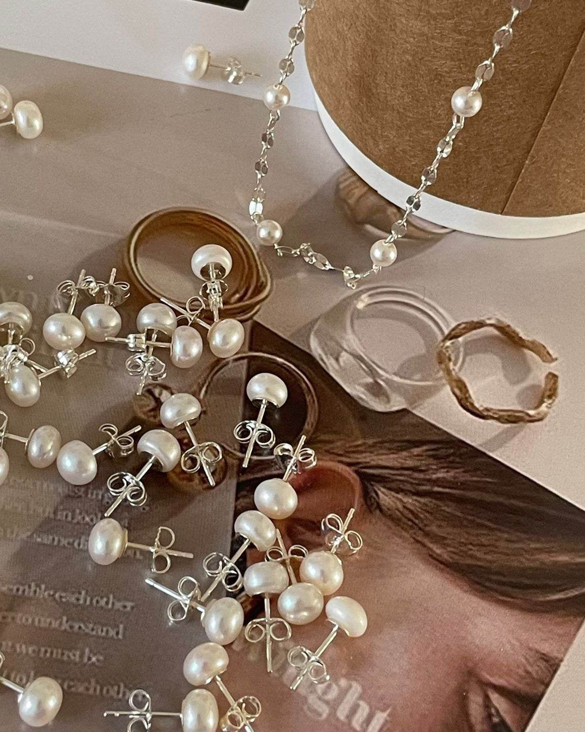 Classic Pearl Studs – Your Everyday Essential - SOLIS