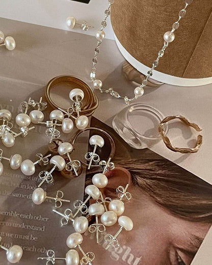 Classic Pearl Studs – Your Everyday Essential - SOLIS