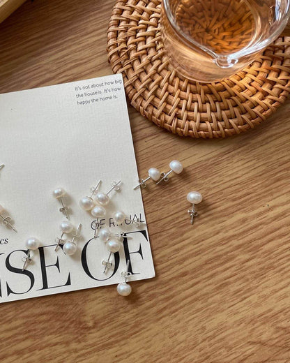 Classic Pearl Studs – Your Everyday Essential - SOLIS