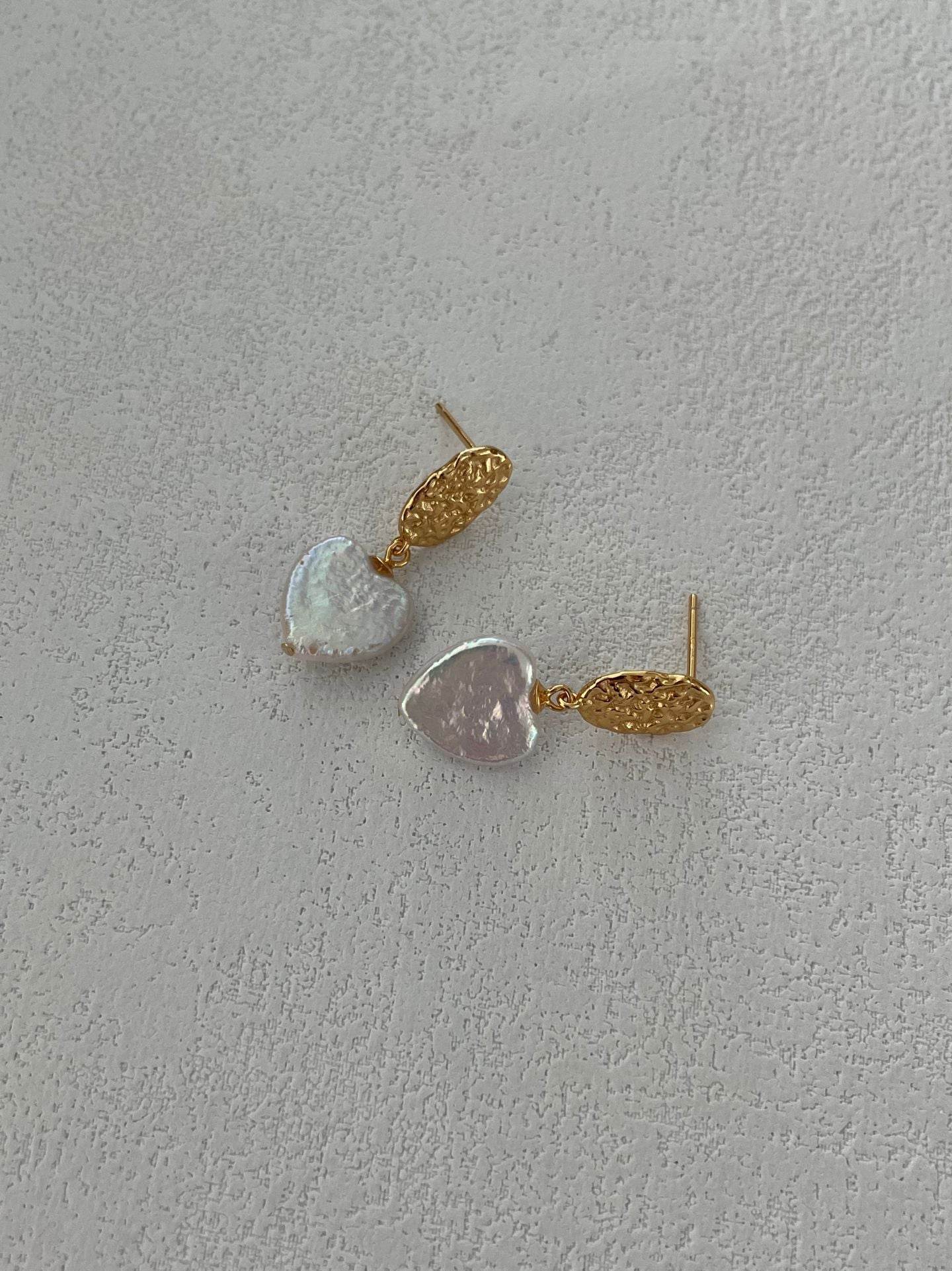 Heart of Pearl Earrings – 18K Gold Vermeil - SOLIS