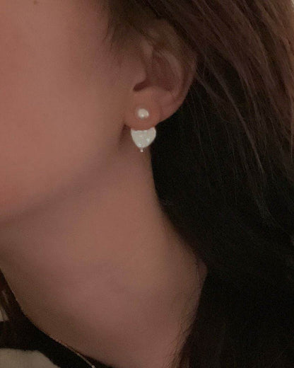 Heart & Glow Pearl Studs - SOLIS