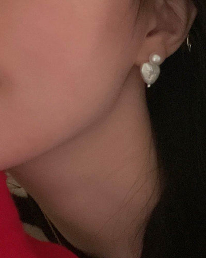 Heart & Glow Pearl Studs - SOLIS