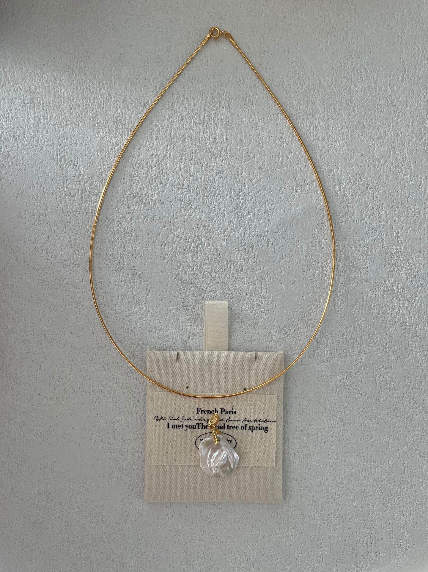 Petal Drop Necklace – 18K Gold Vermeil Choker - SOLIS