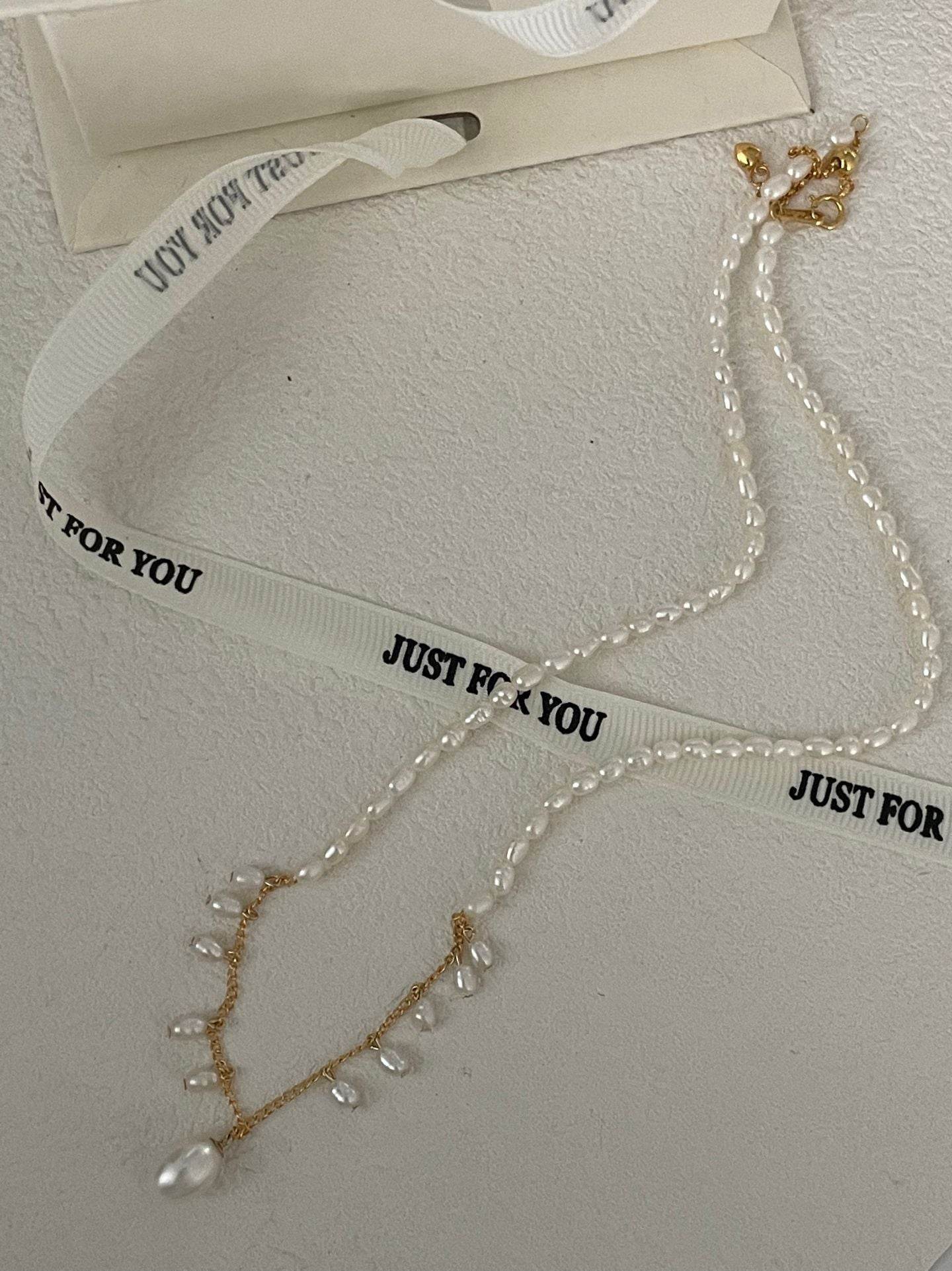 “Fleur” Freshwater Pearl Layering Necklace - SOLIS