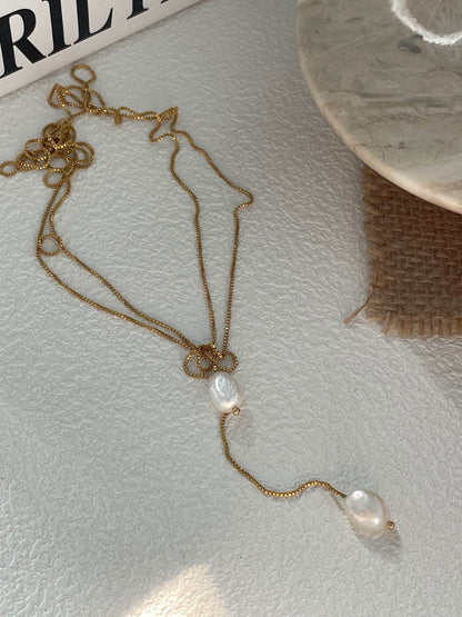 Flowline Pearl Necklace - SOLIS