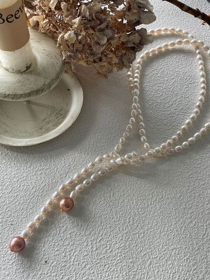 Candy Drop Long Pearl Necklace - SOLIS